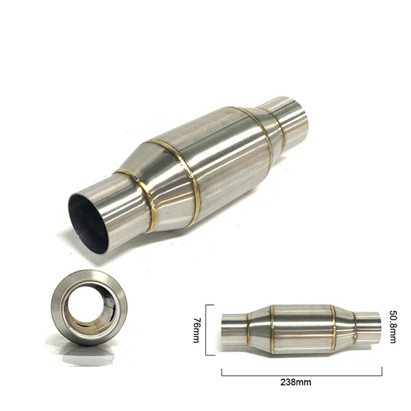 Steel Motorcycle Exhaust Muffler Catalyst Expansion Chamber